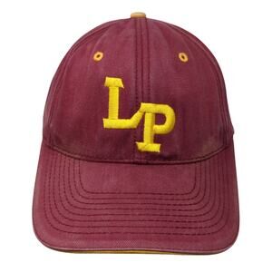 LP Bulldogs Strapback Baseball Cap Red One Size Adjustable Embroidered Advantage